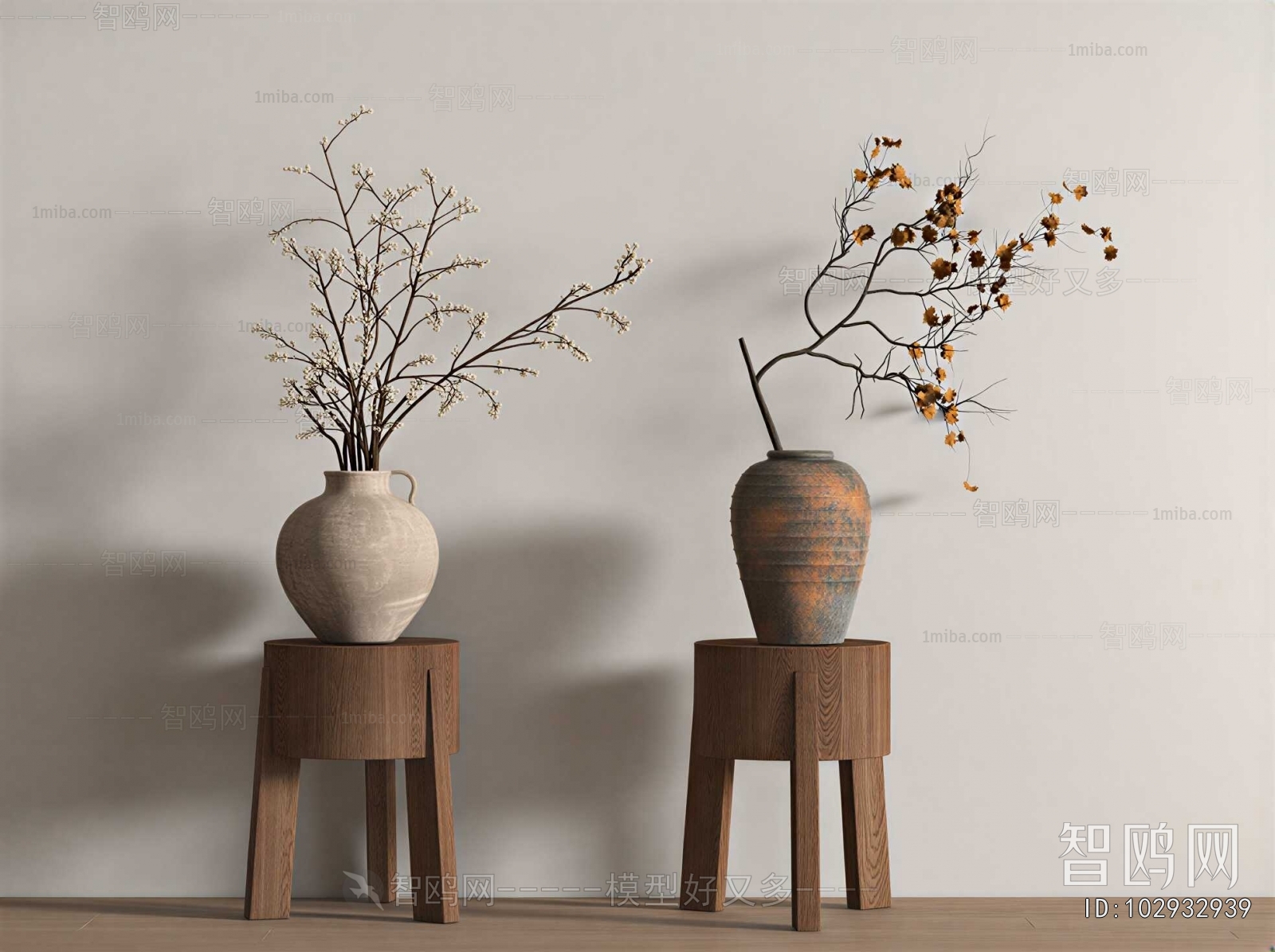 Wabi-sabi Style Dried Branch