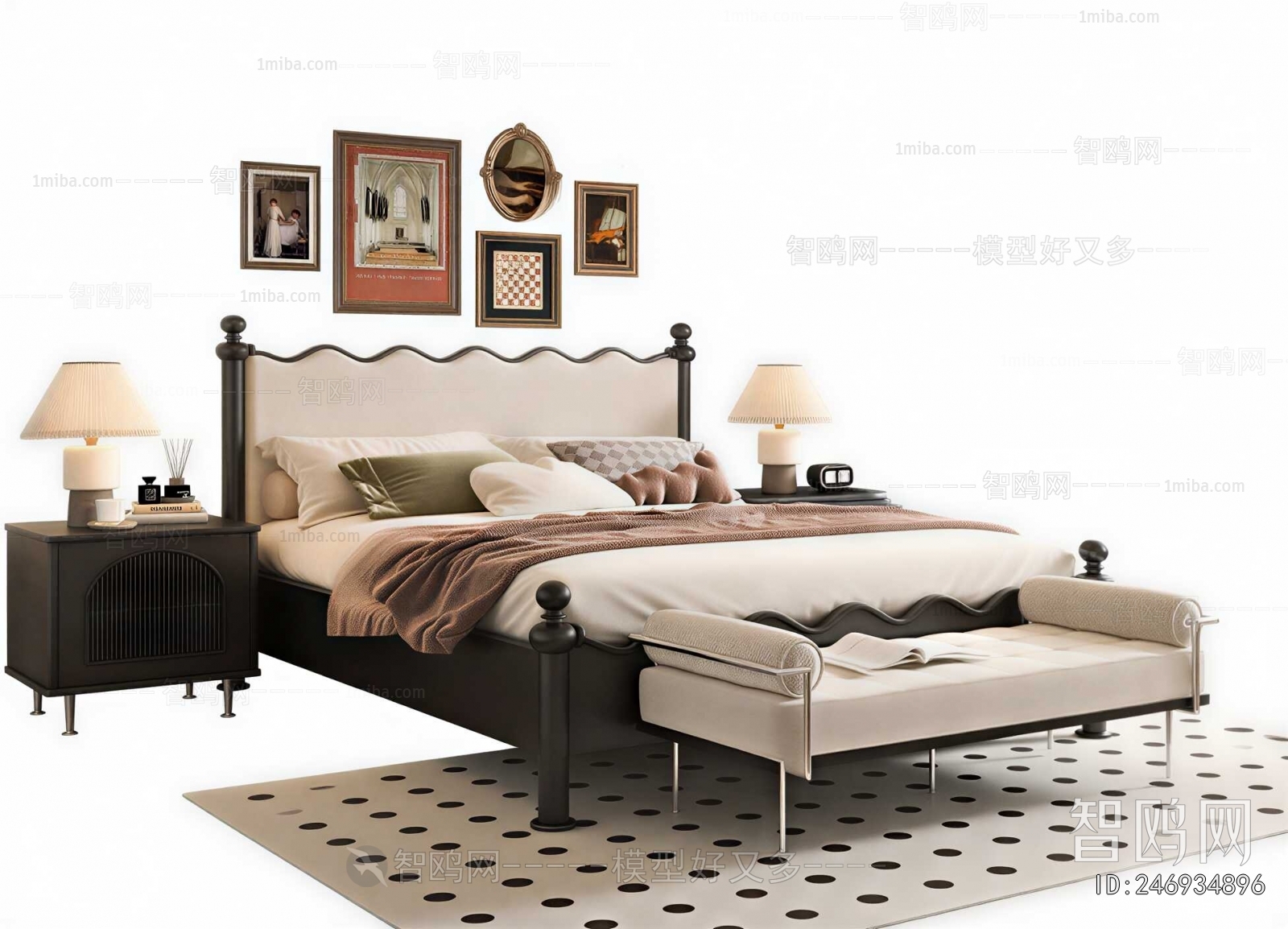 French Style Double Bed