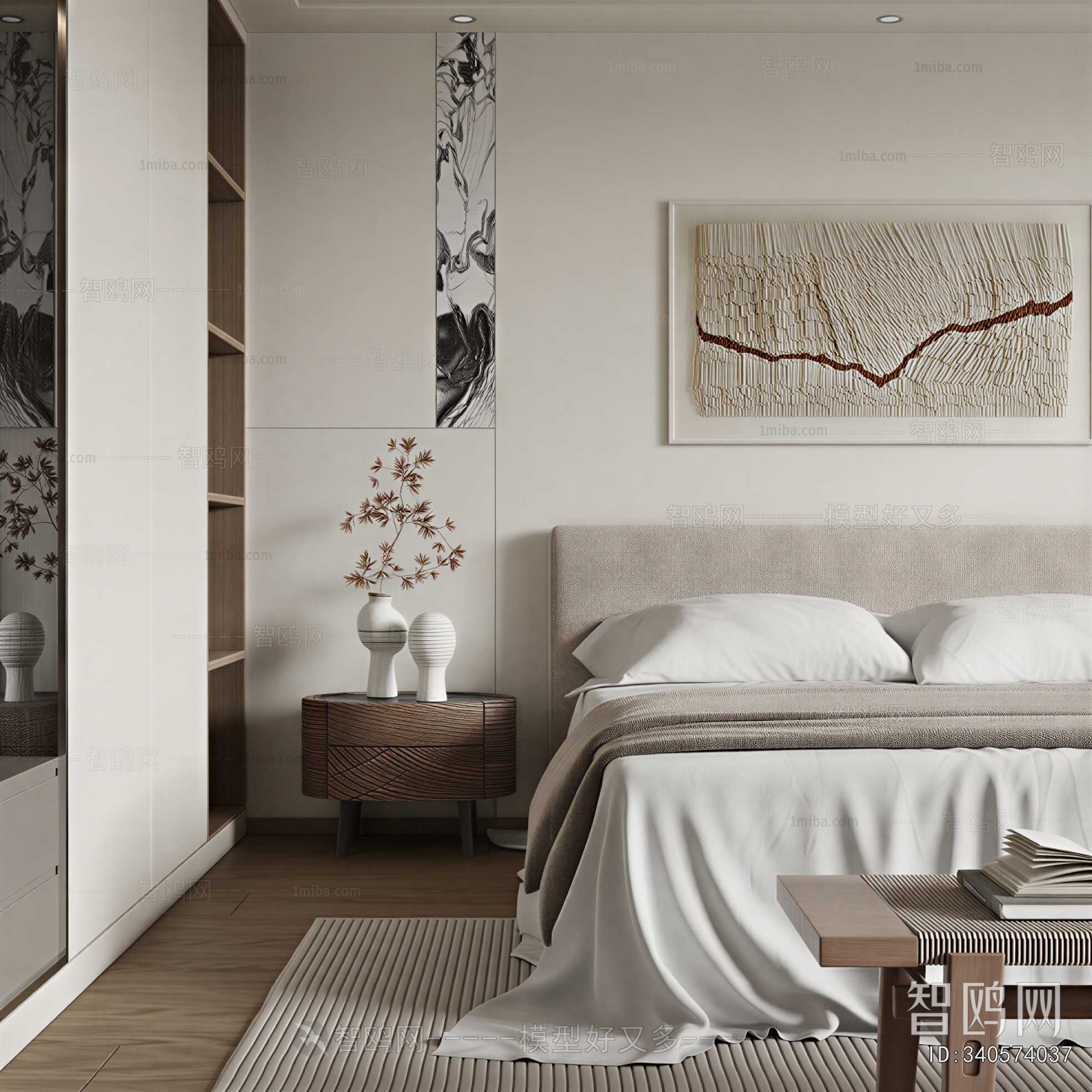 Wabi-sabi Style Bedroom