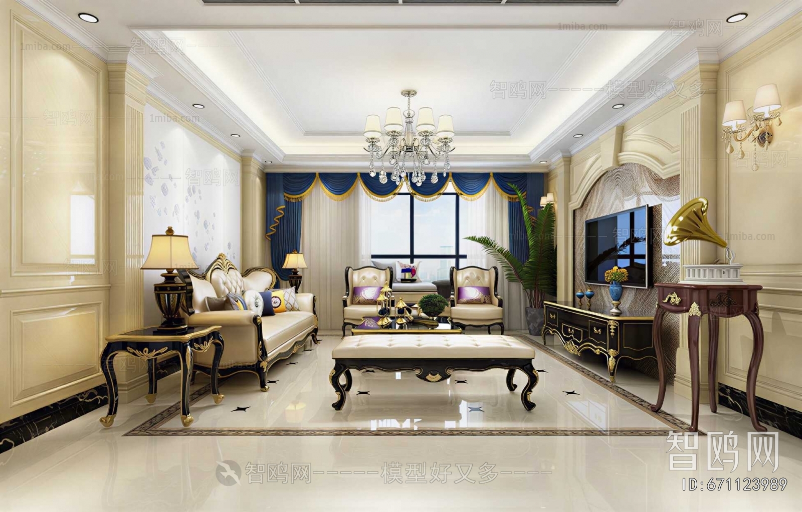 European Style A Living Room