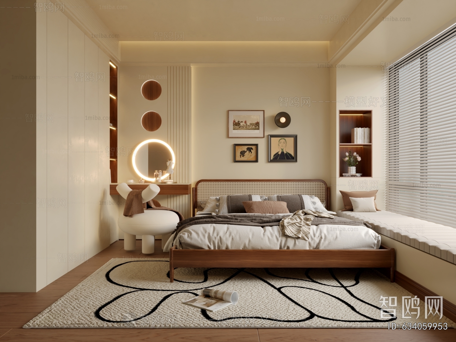 Wabi-sabi Style Bedroom