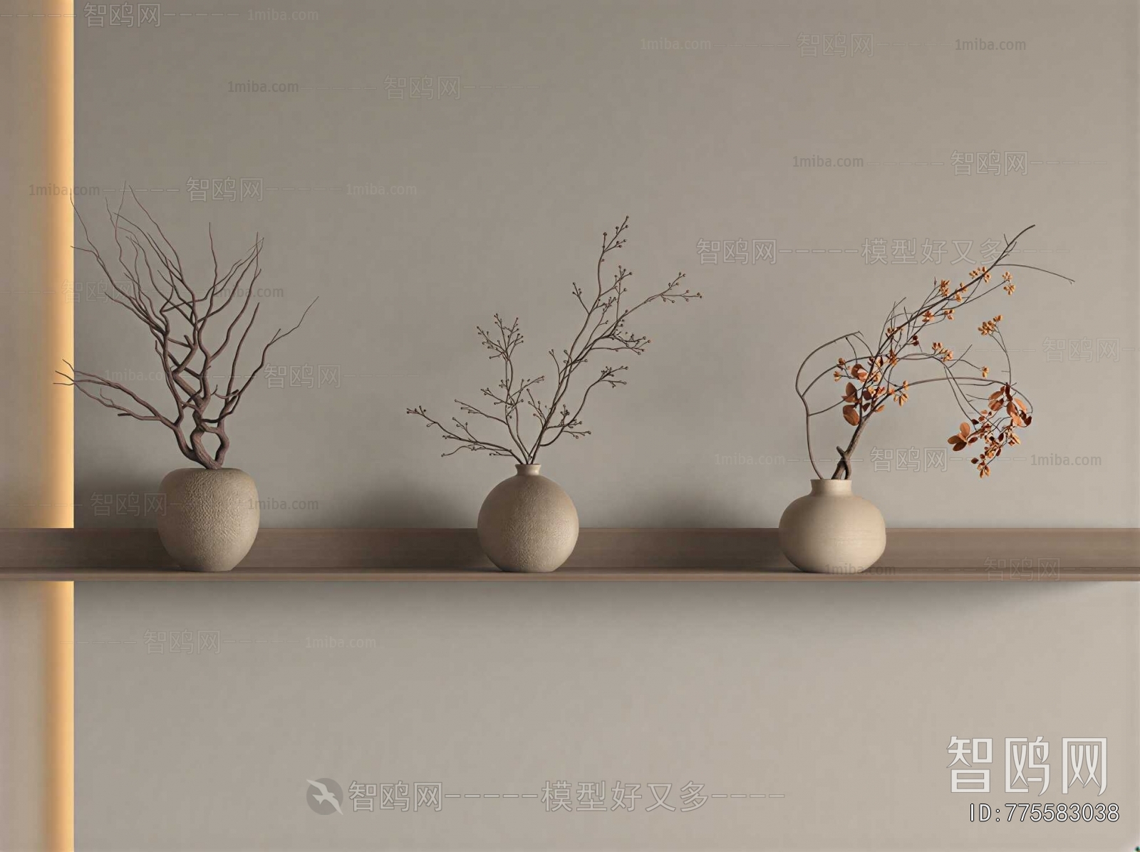 Wabi-sabi Style Dried Branch