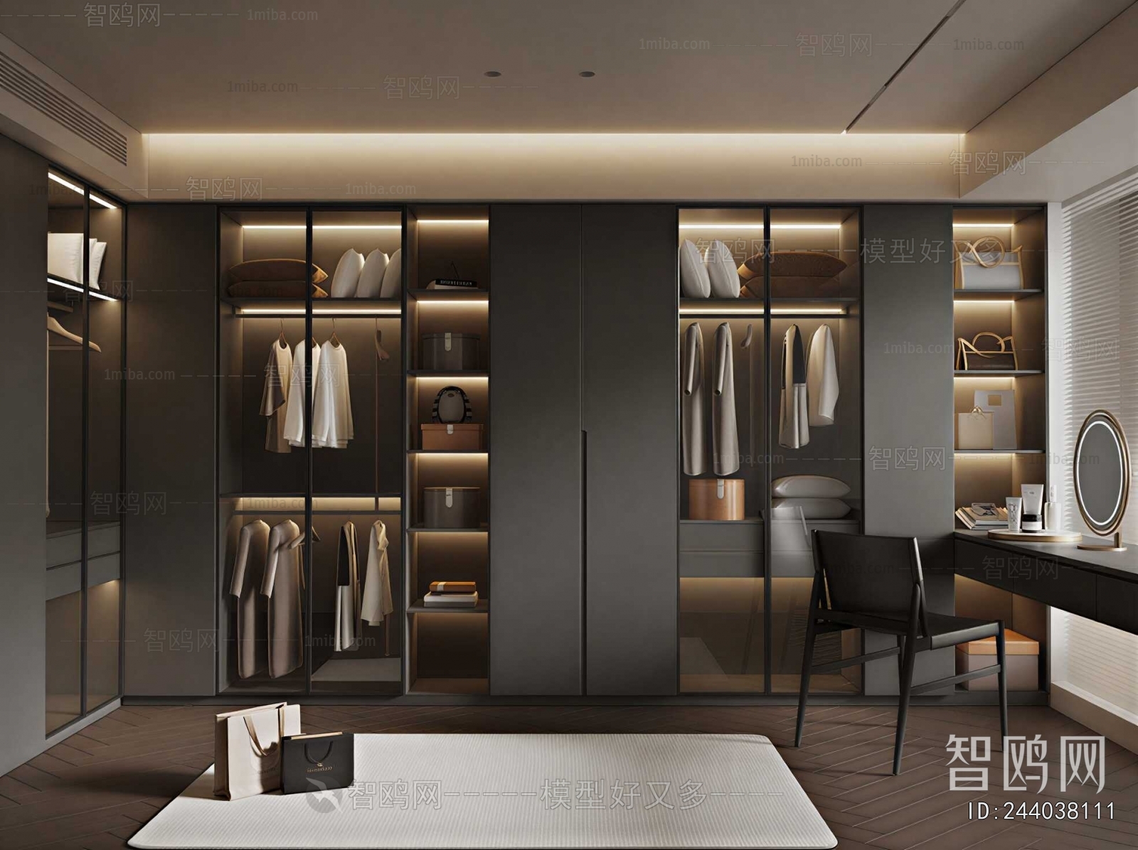 Modern Clothes Storage Area