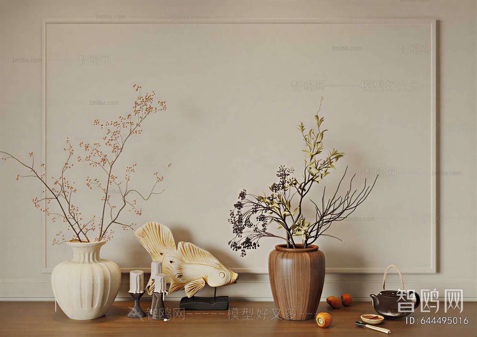 Wabi-sabi Style Dried Branch