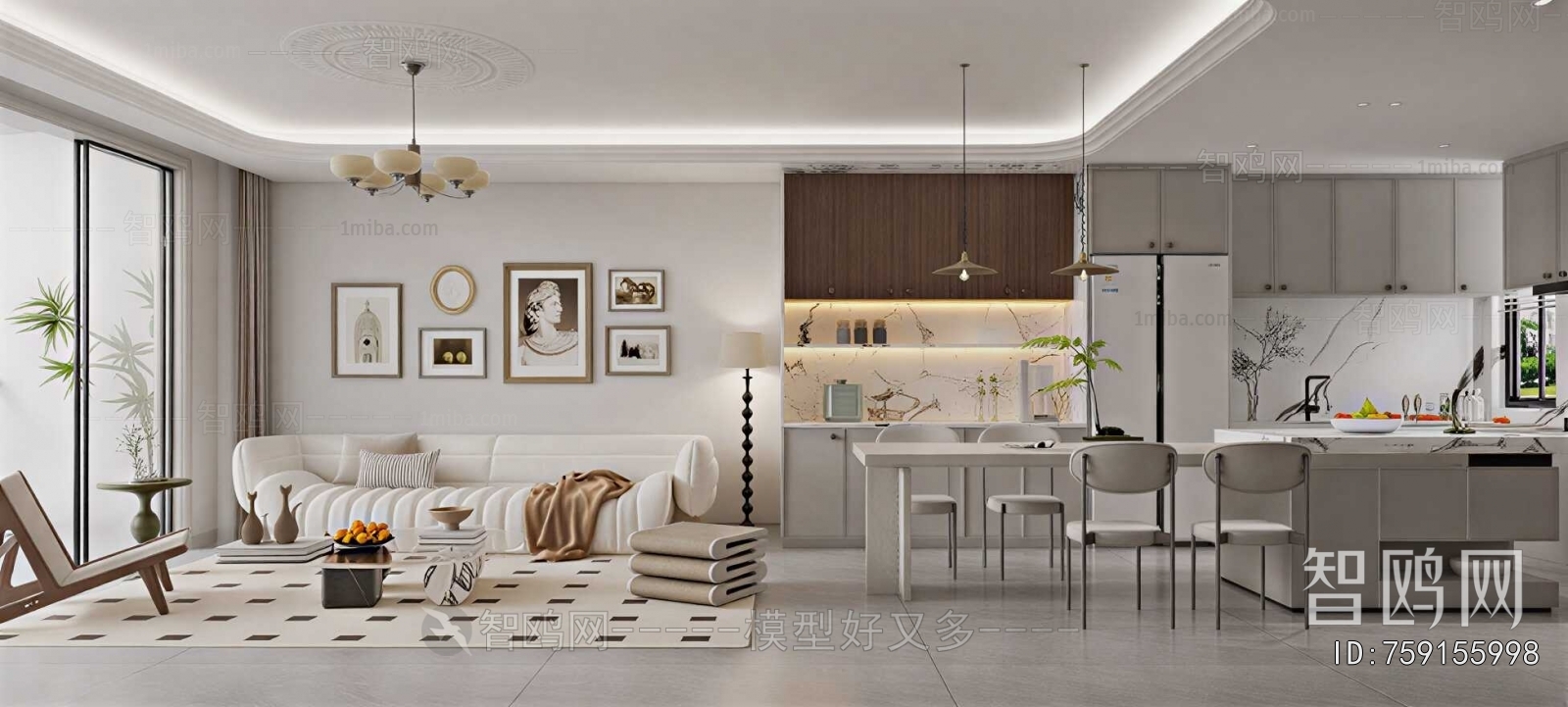 American Style A Living Room