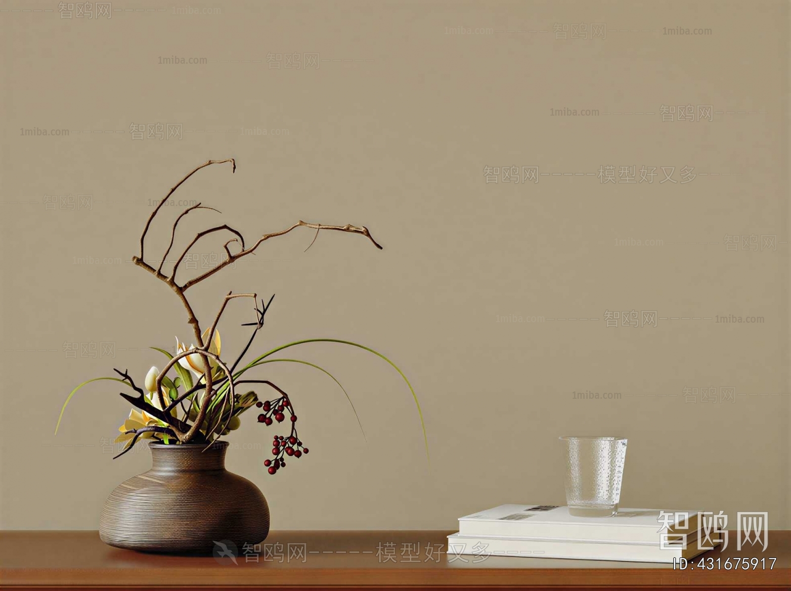 Wabi-sabi Style Flower Arrangement