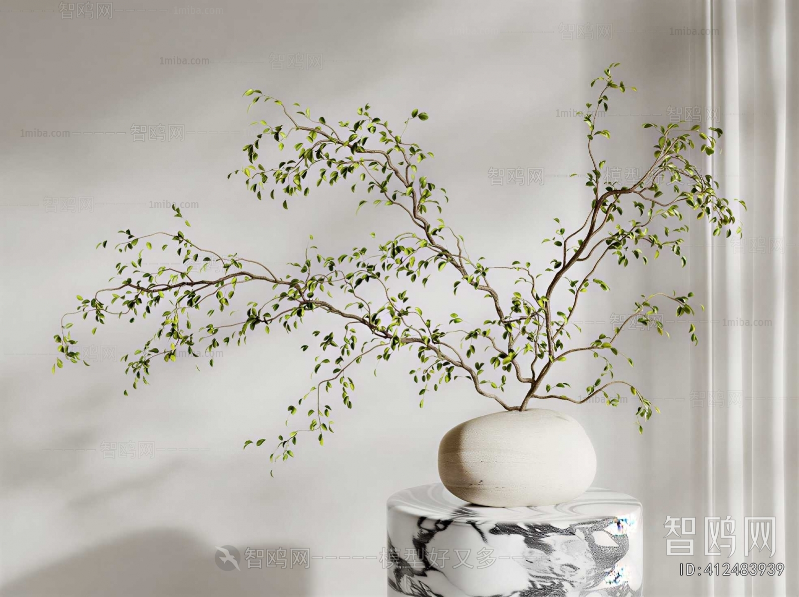 Modern Aquatic Green Plant