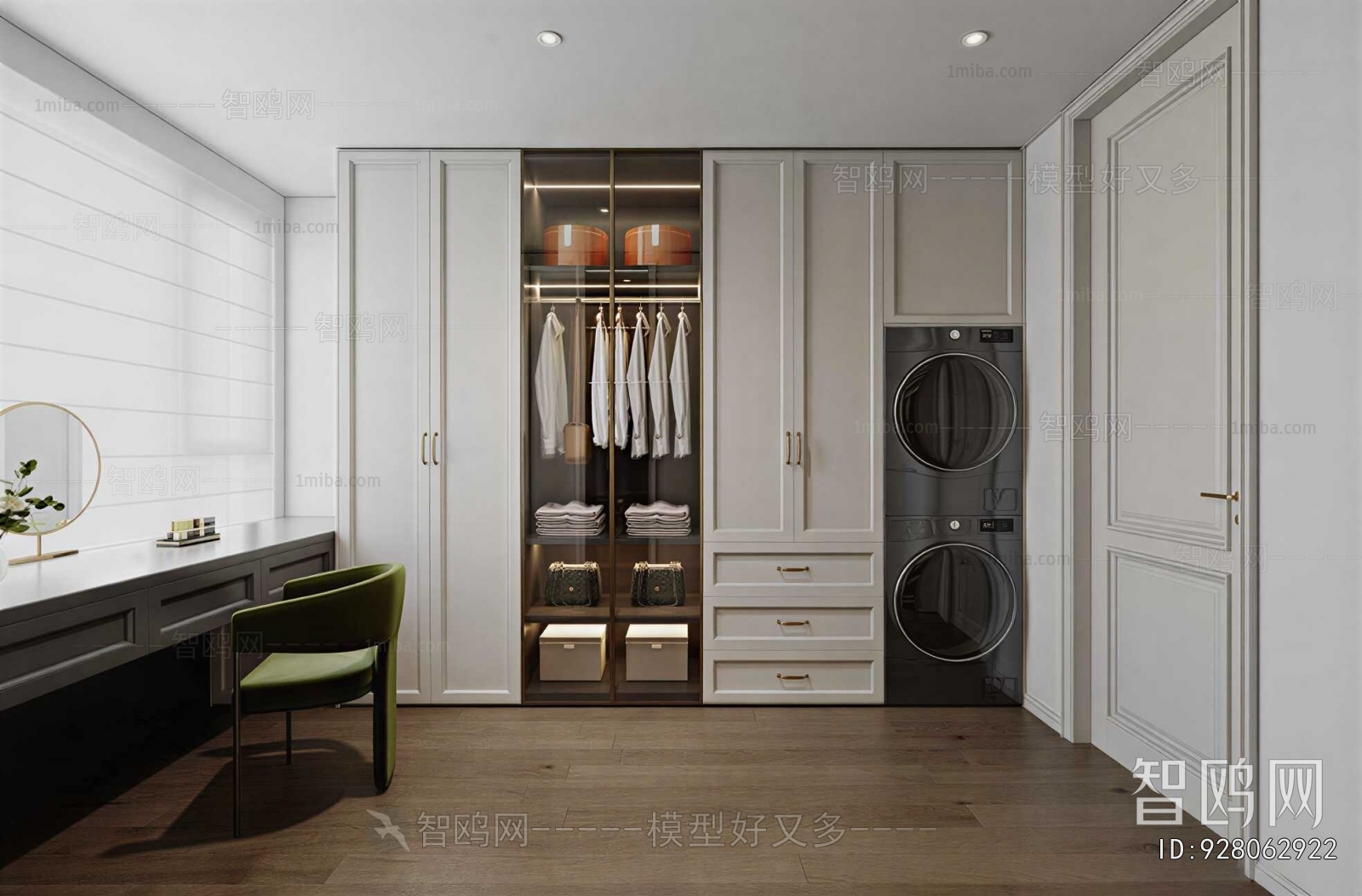 American Style Clothes Storage Area