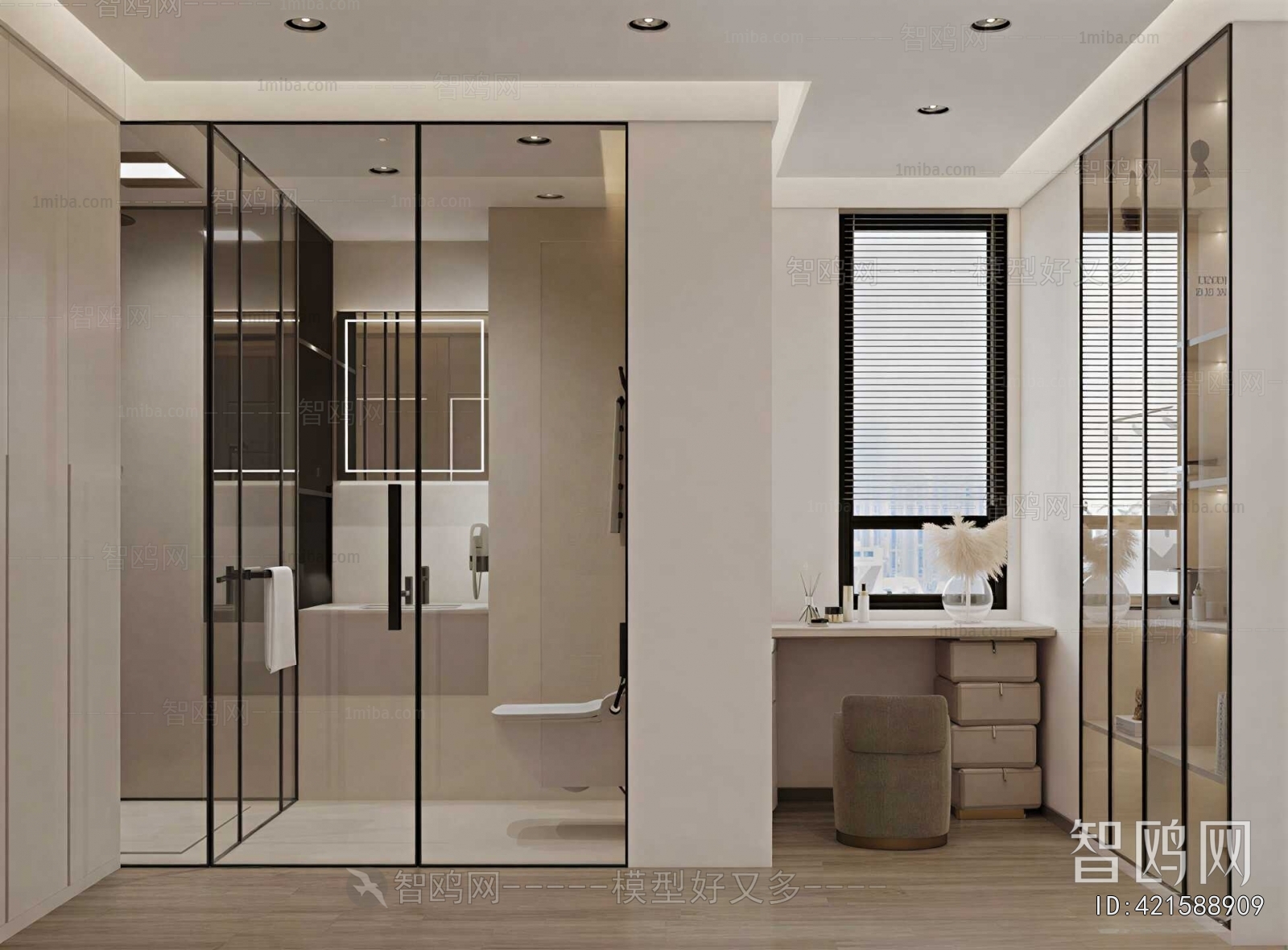 Modern Clothes Storage Area