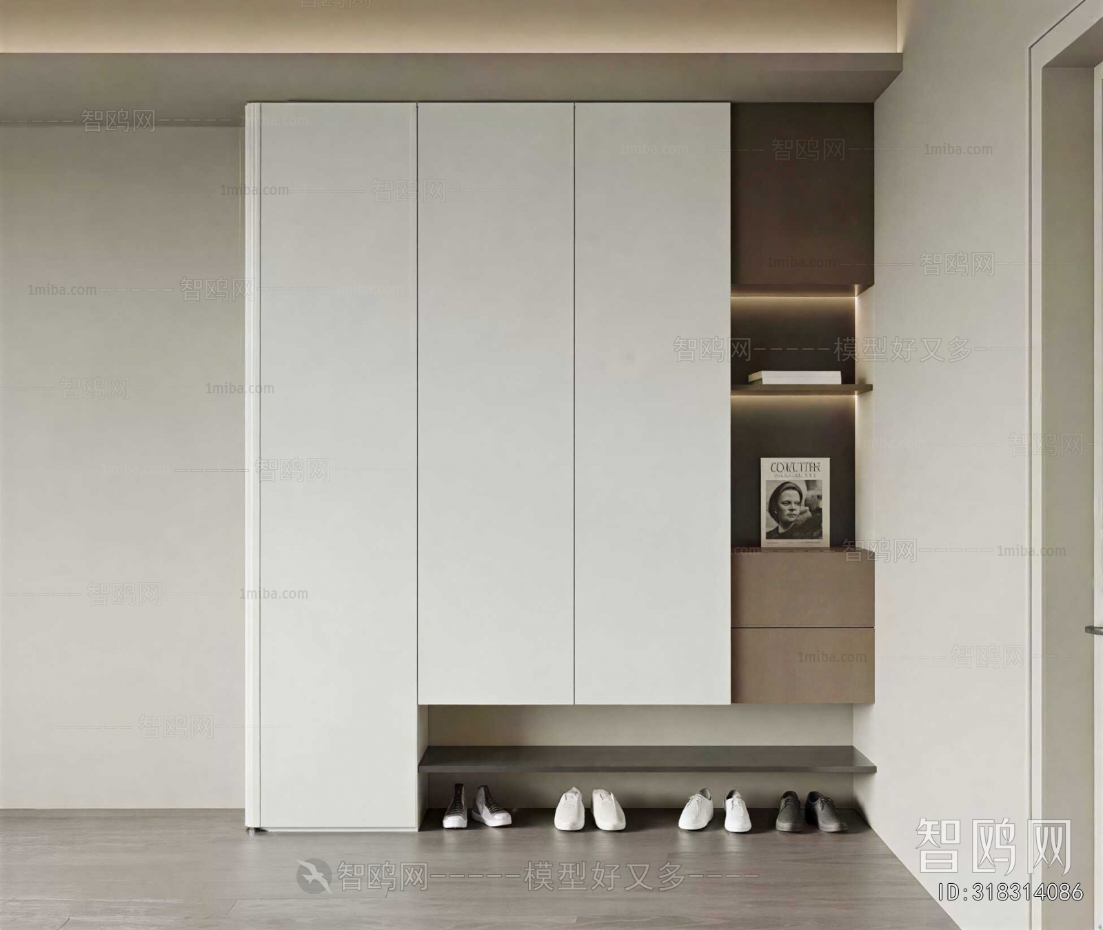 Modern Shoe Cabinet