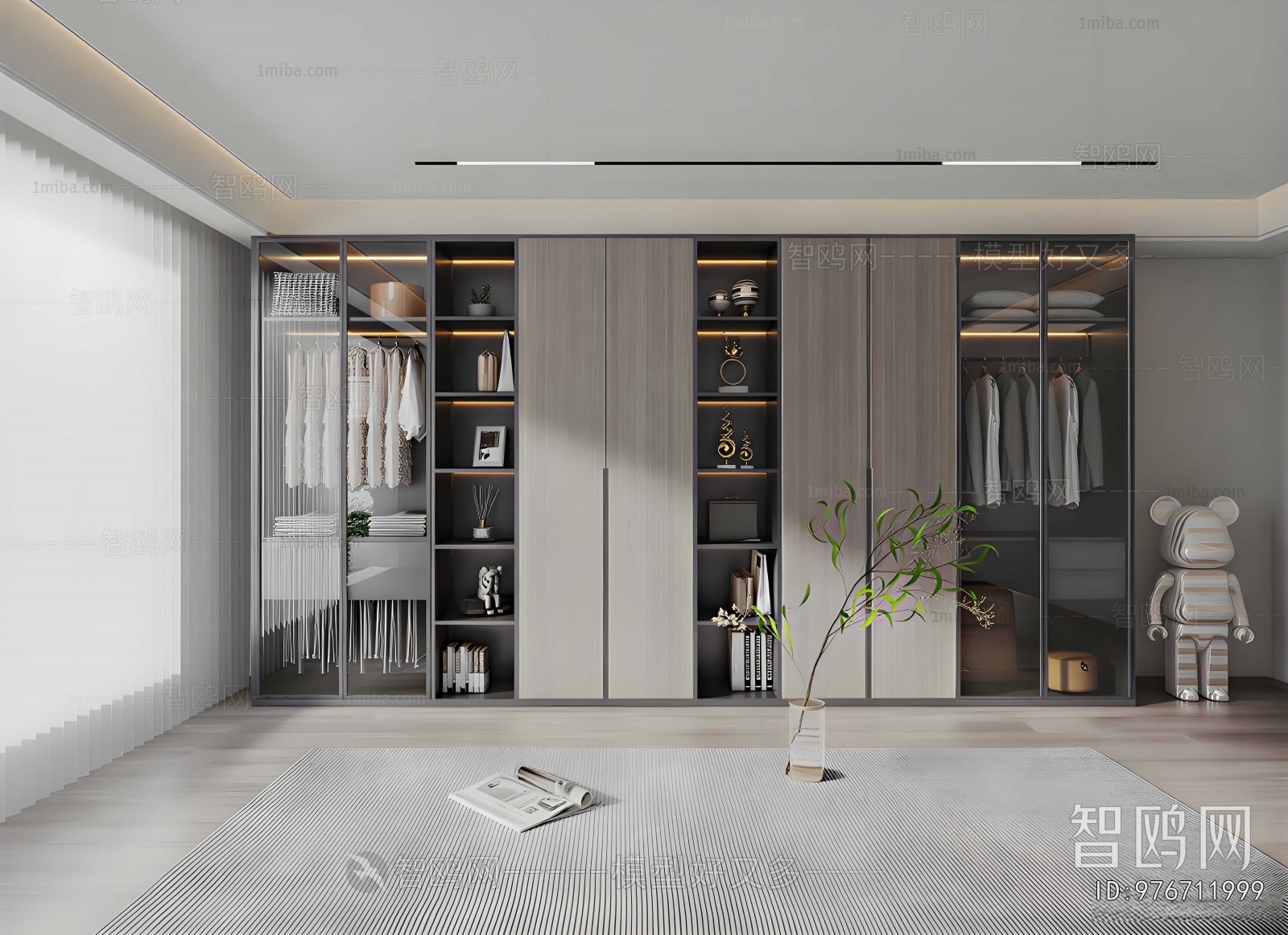 Modern Clothes Storage Area