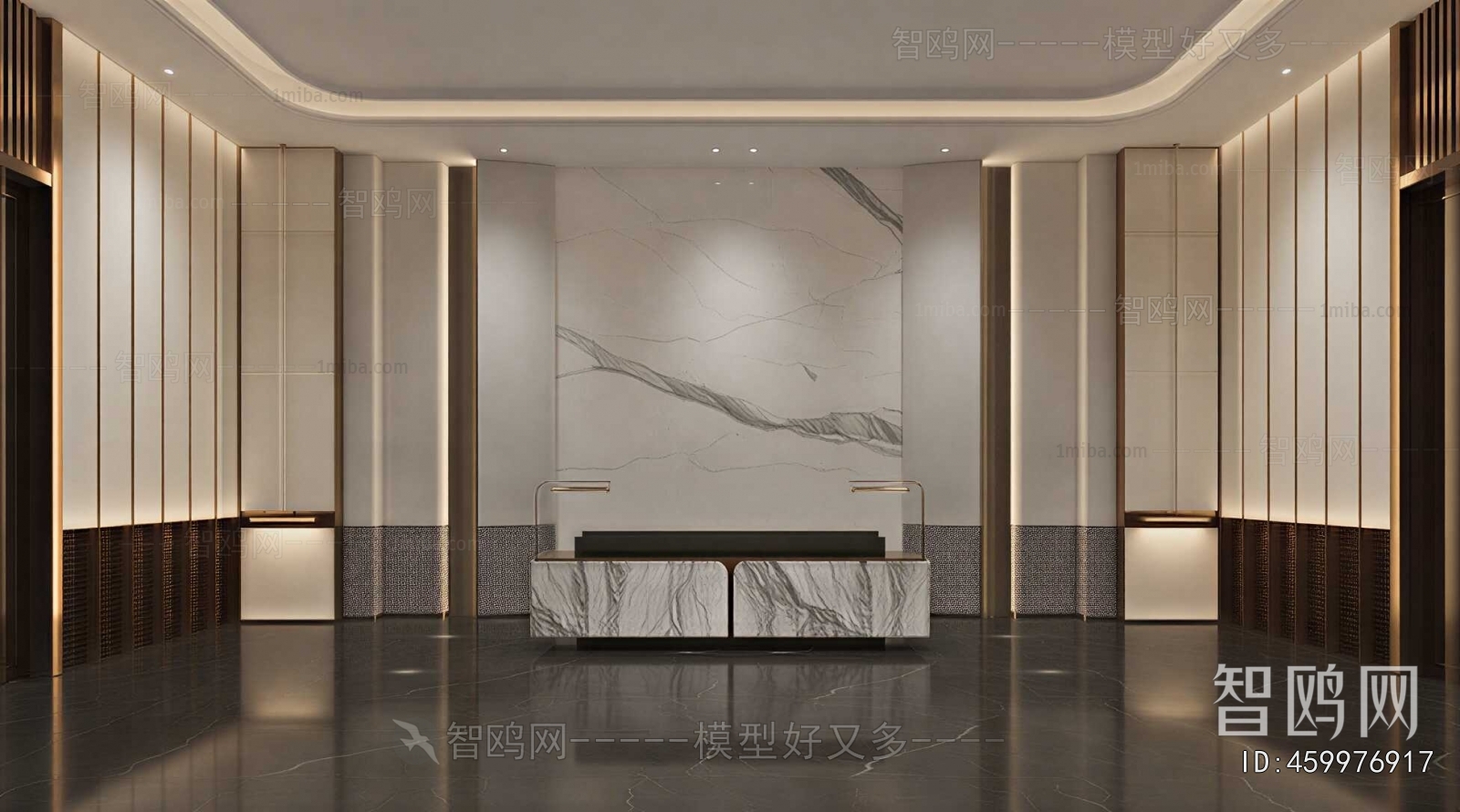 Modern Office Reception Desk