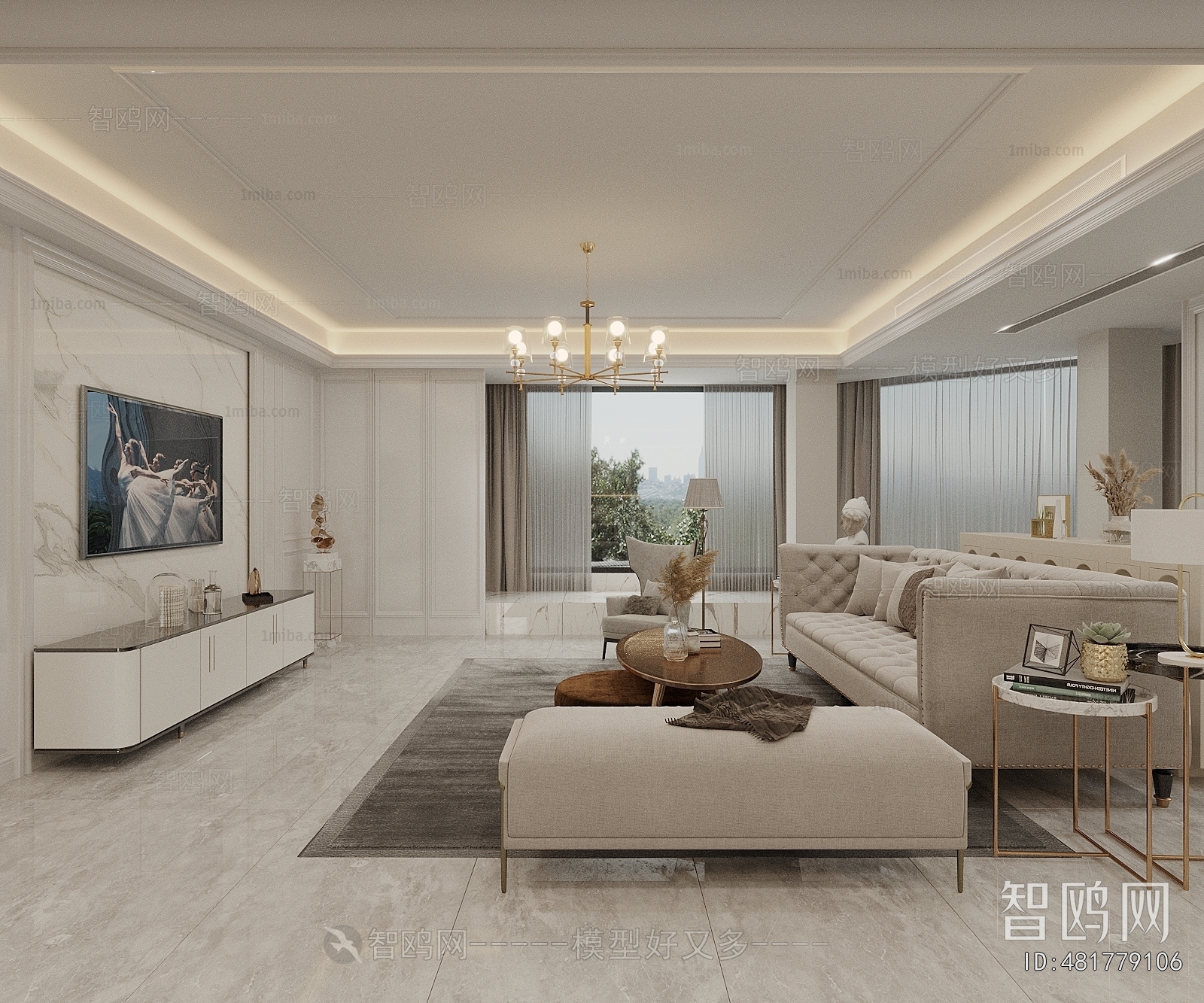 American Style A Living Room