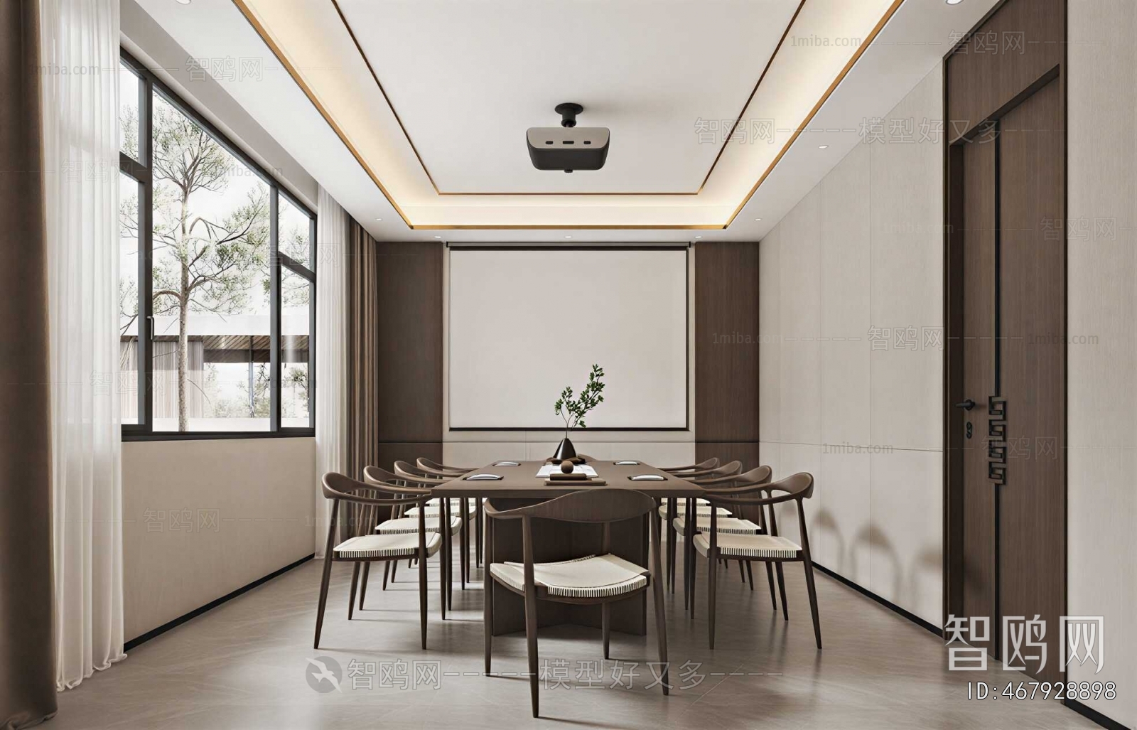 New Chinese Style Study Space