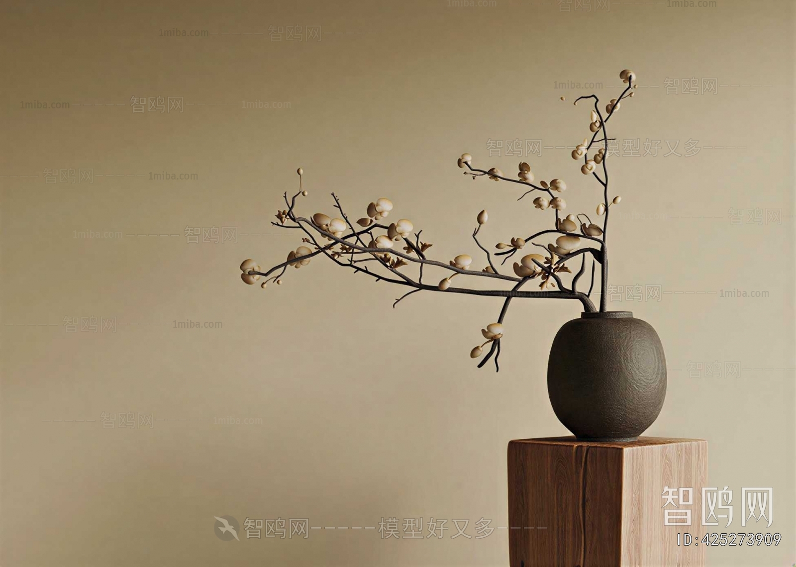 Wabi-sabi Style Dried Branch