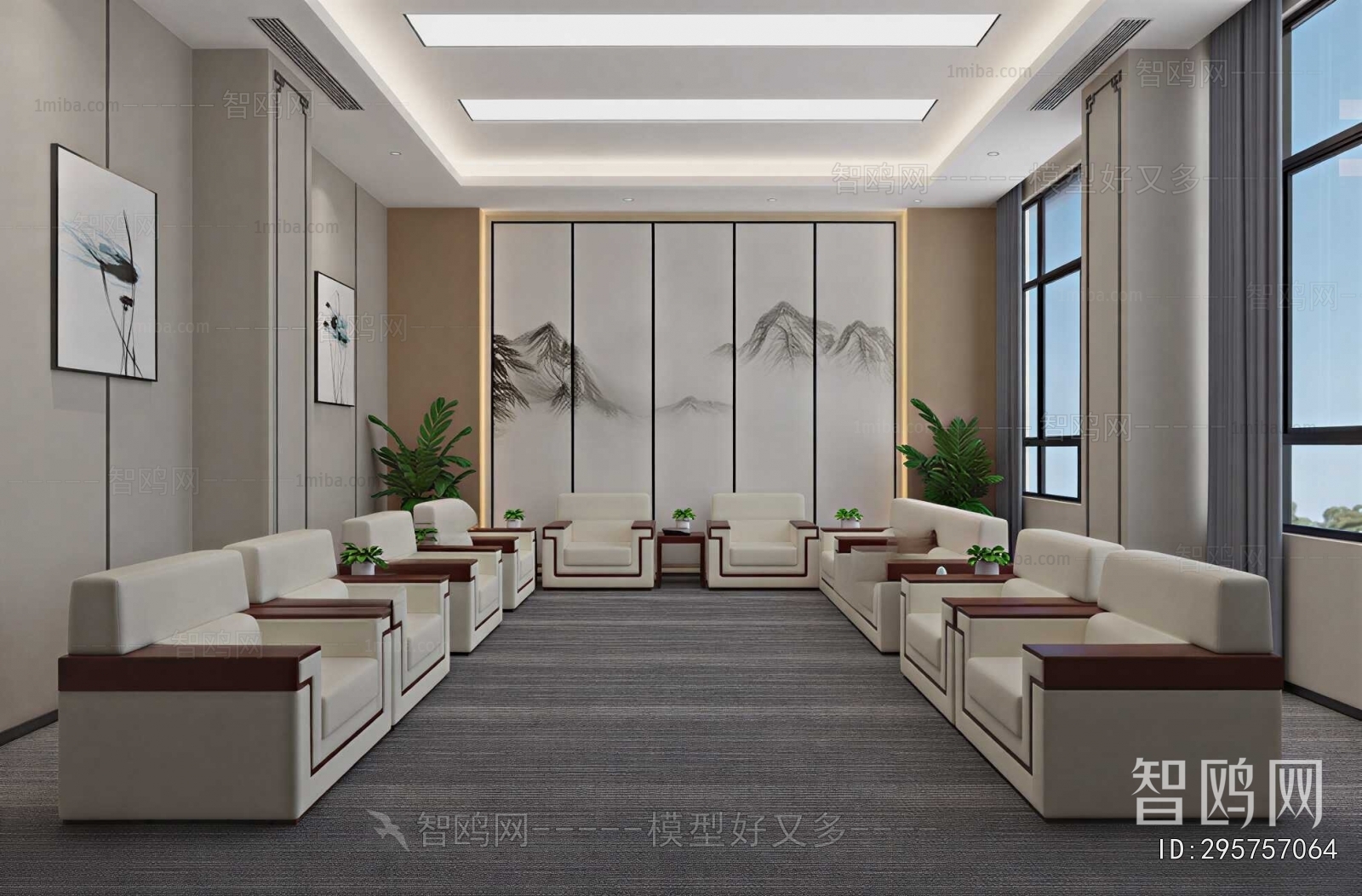 New Chinese Style Reception Room