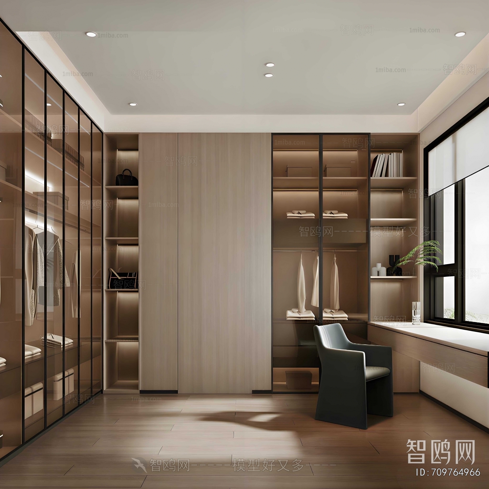 Modern Clothes Storage Area