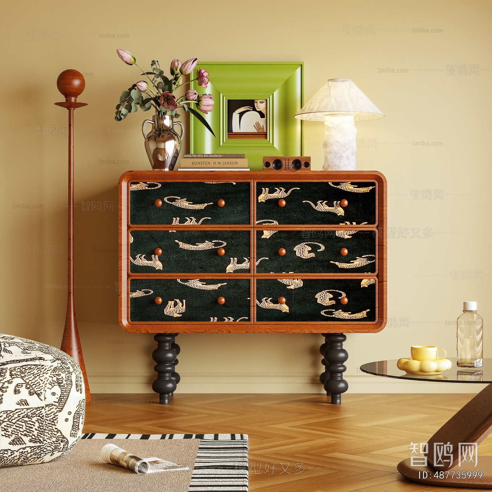 French Style Entrance Cabinet