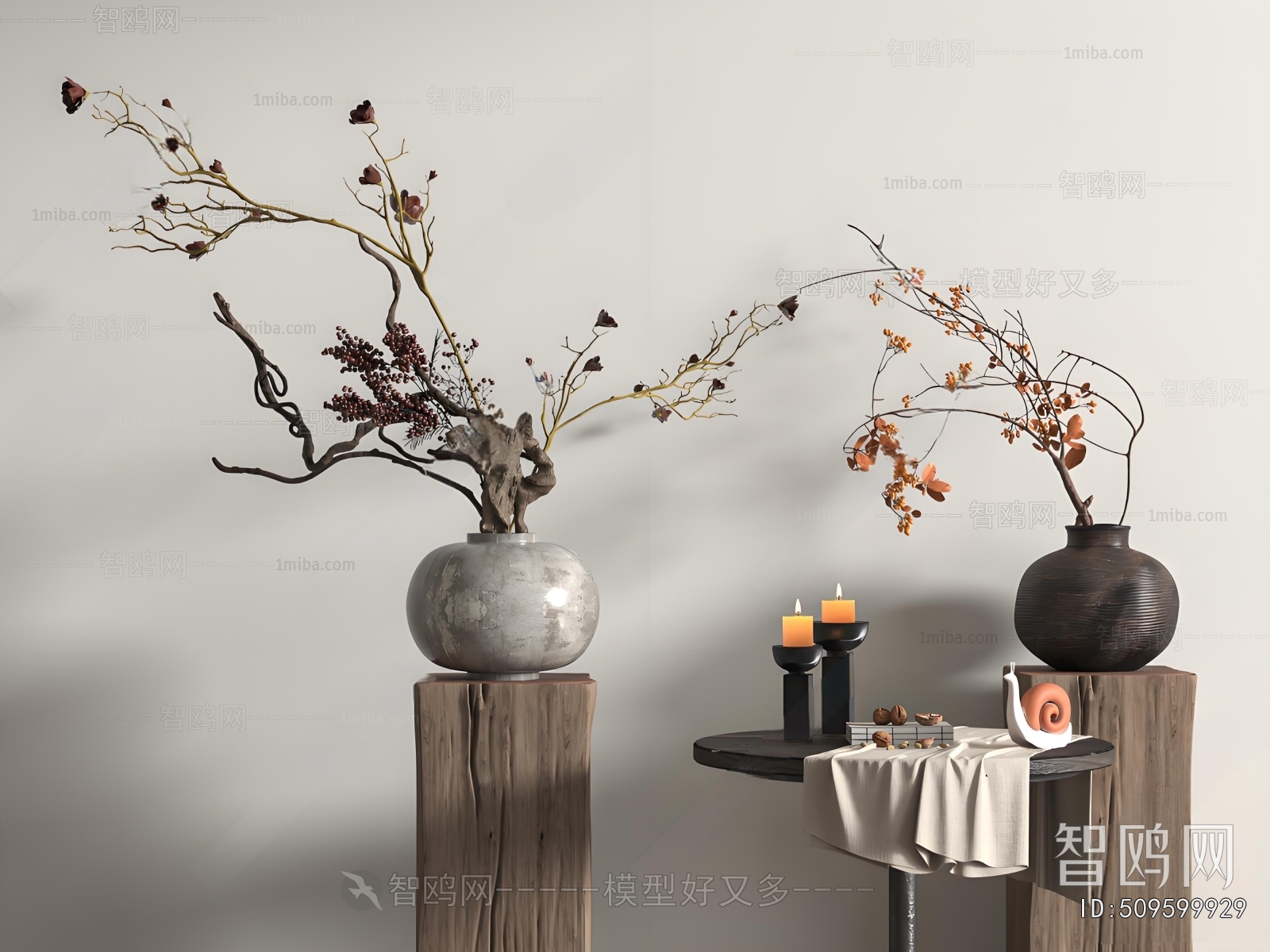 Wabi-sabi Style Dried Branch