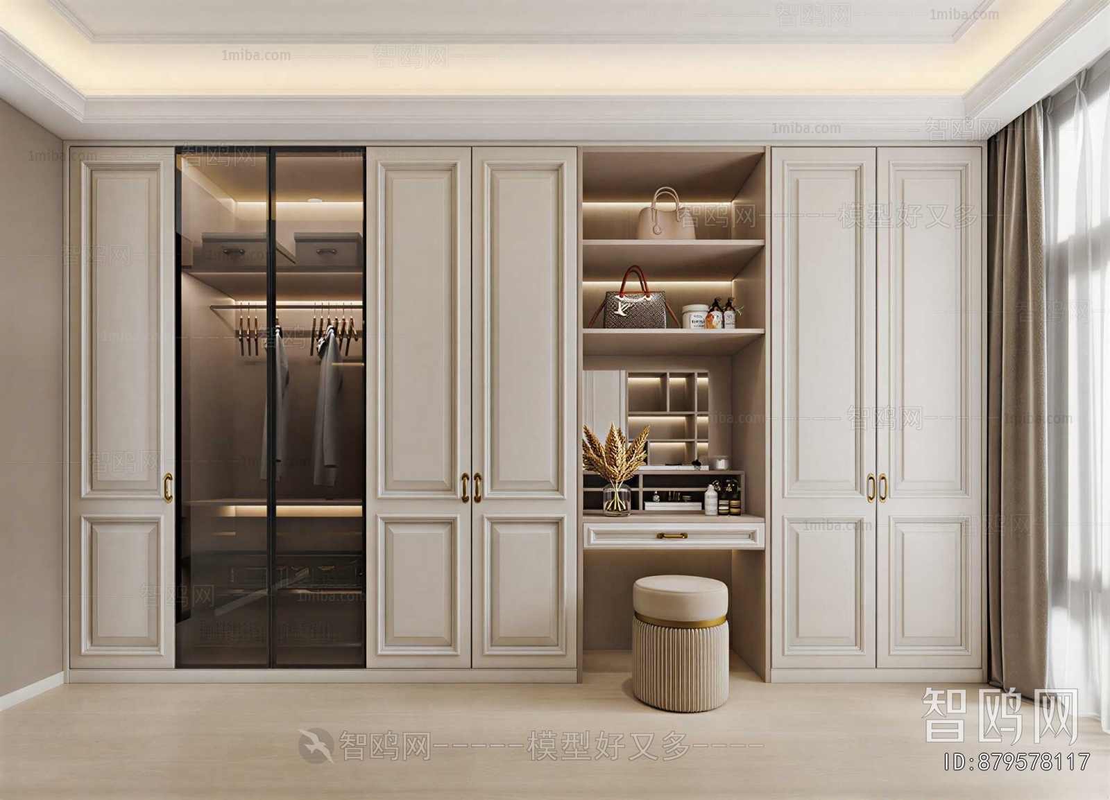 Modern Clothes Storage Area