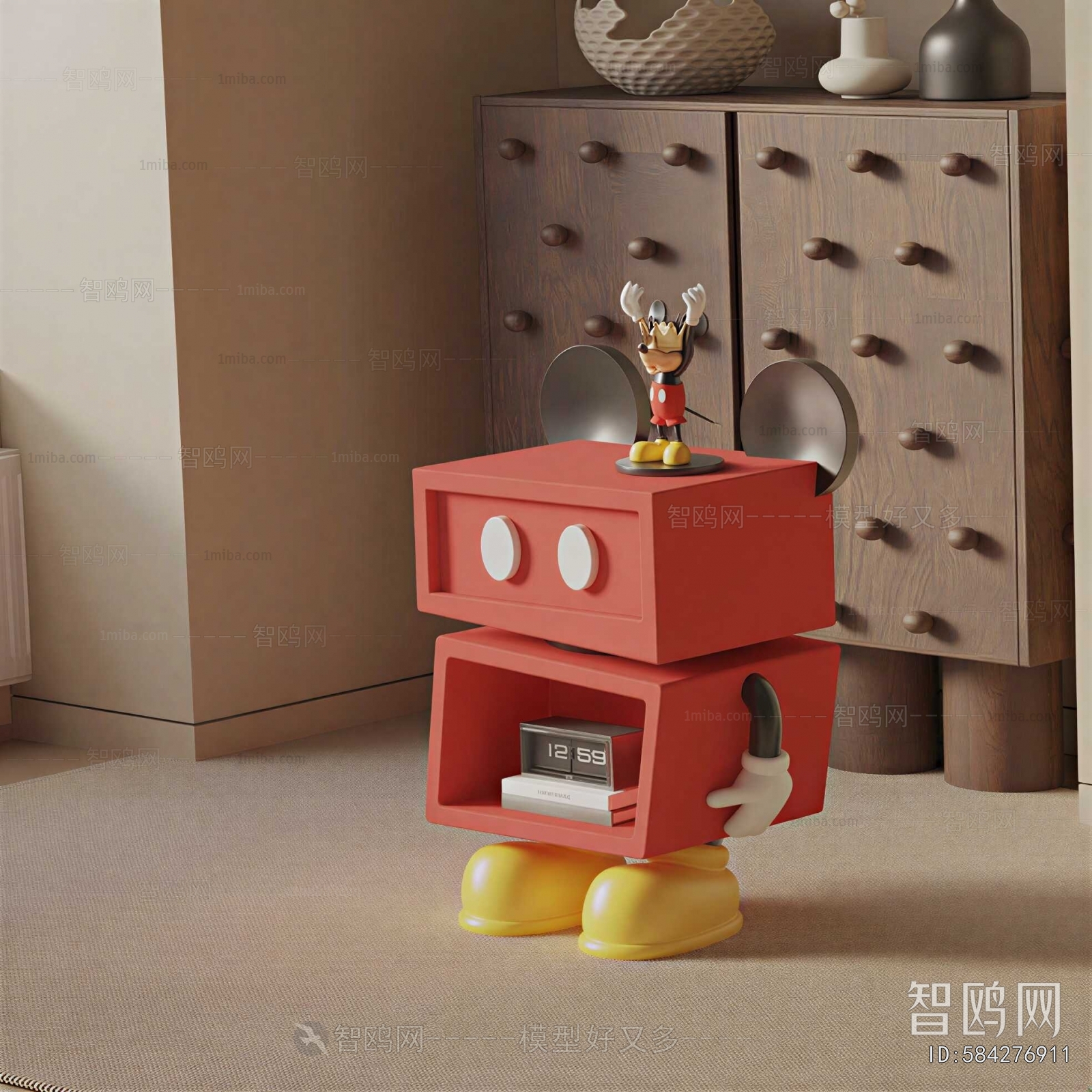 Modern Bedside Cupboard