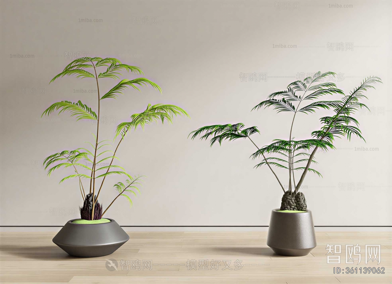 New Chinese Style Potted Green Plant