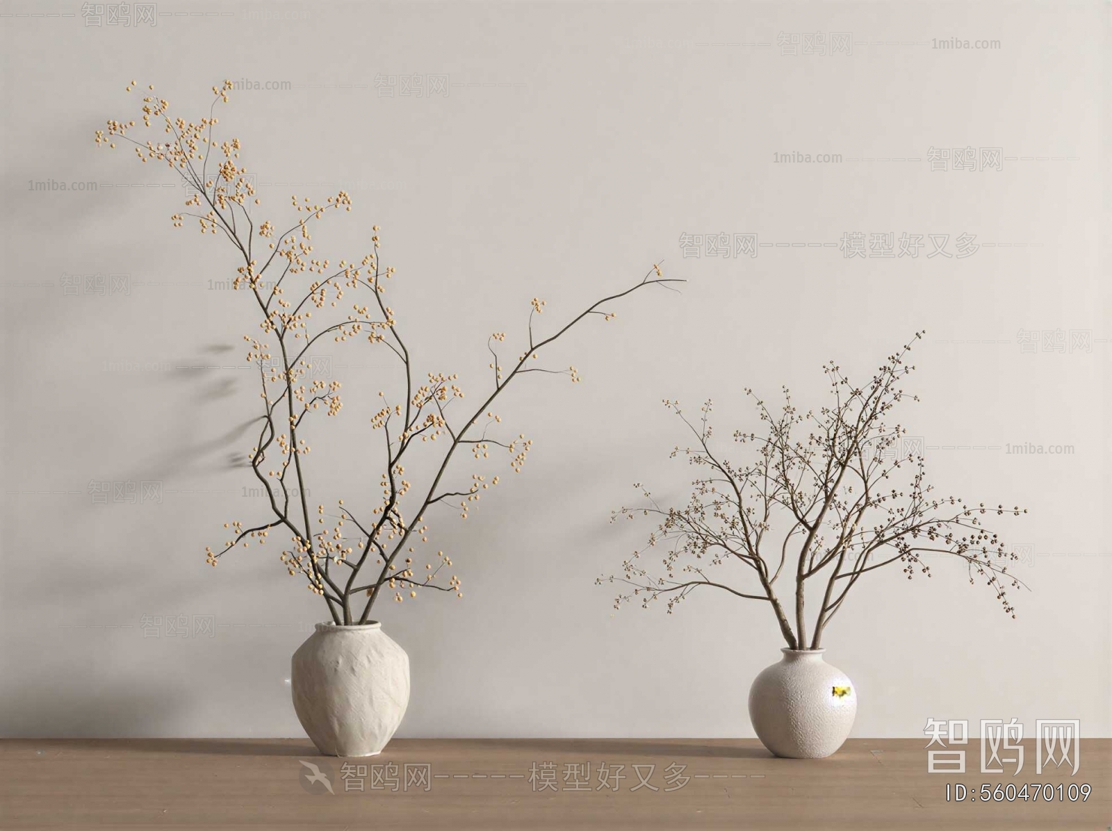 Wabi-sabi Style Dried Branch