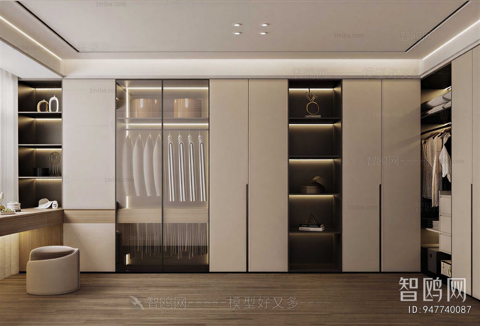 Modern Clothes Storage Area