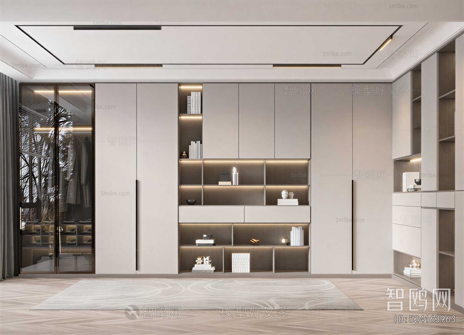 Modern Clothes Storage Area