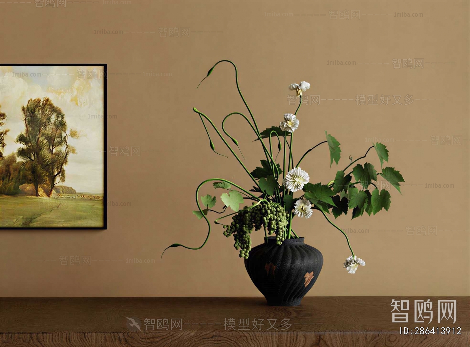 Wabi-sabi Style Dried Branch