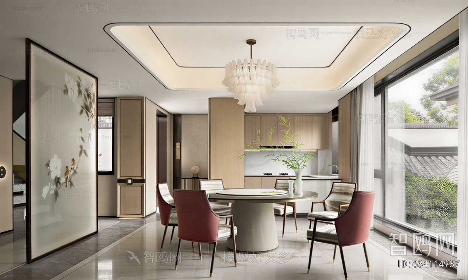 New Chinese Style Dining Room