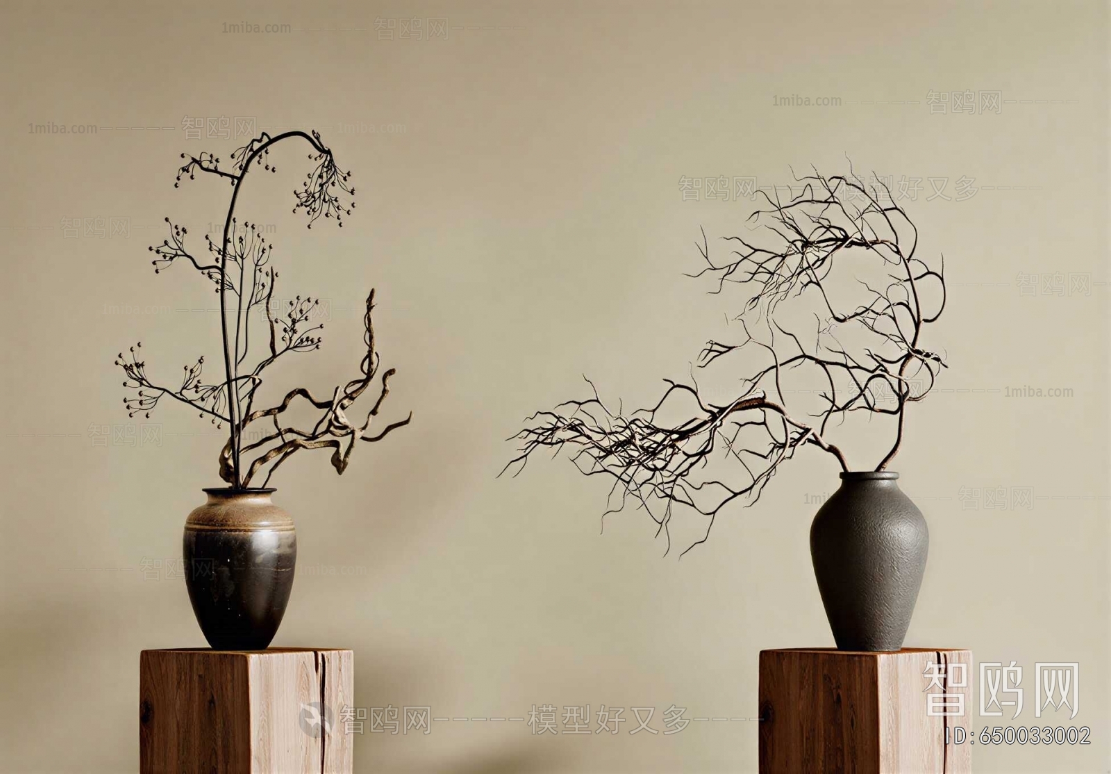 Wabi-sabi Style Dried Branch