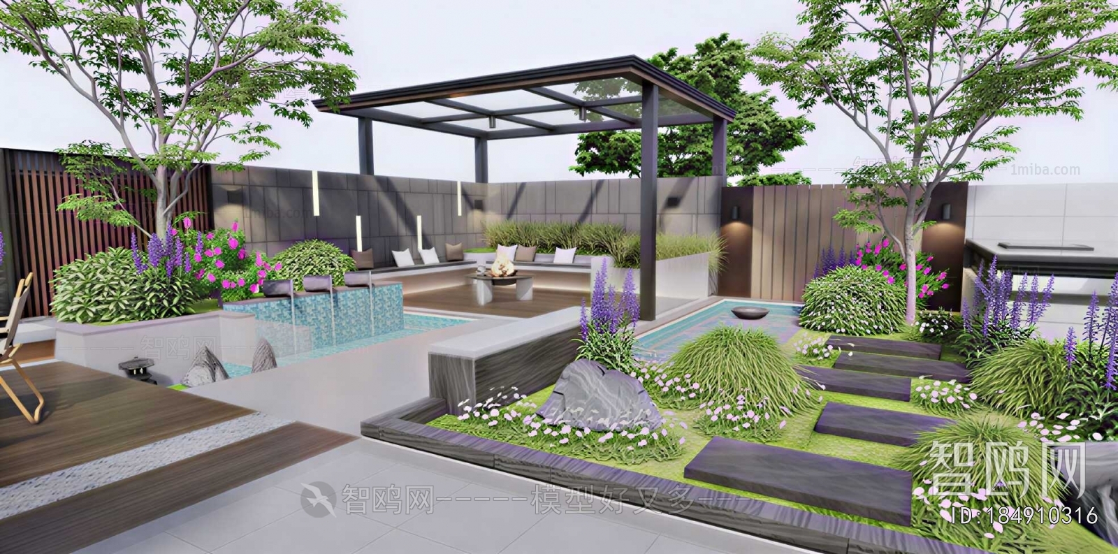 Modern Courtyard/landscape