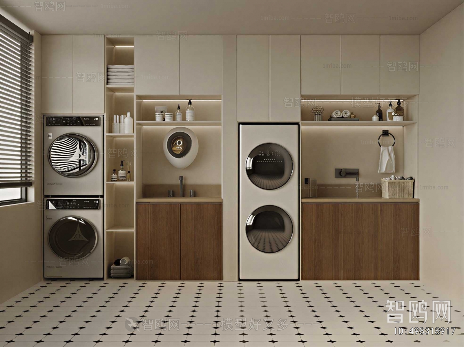 Modern Laundry Cabinet