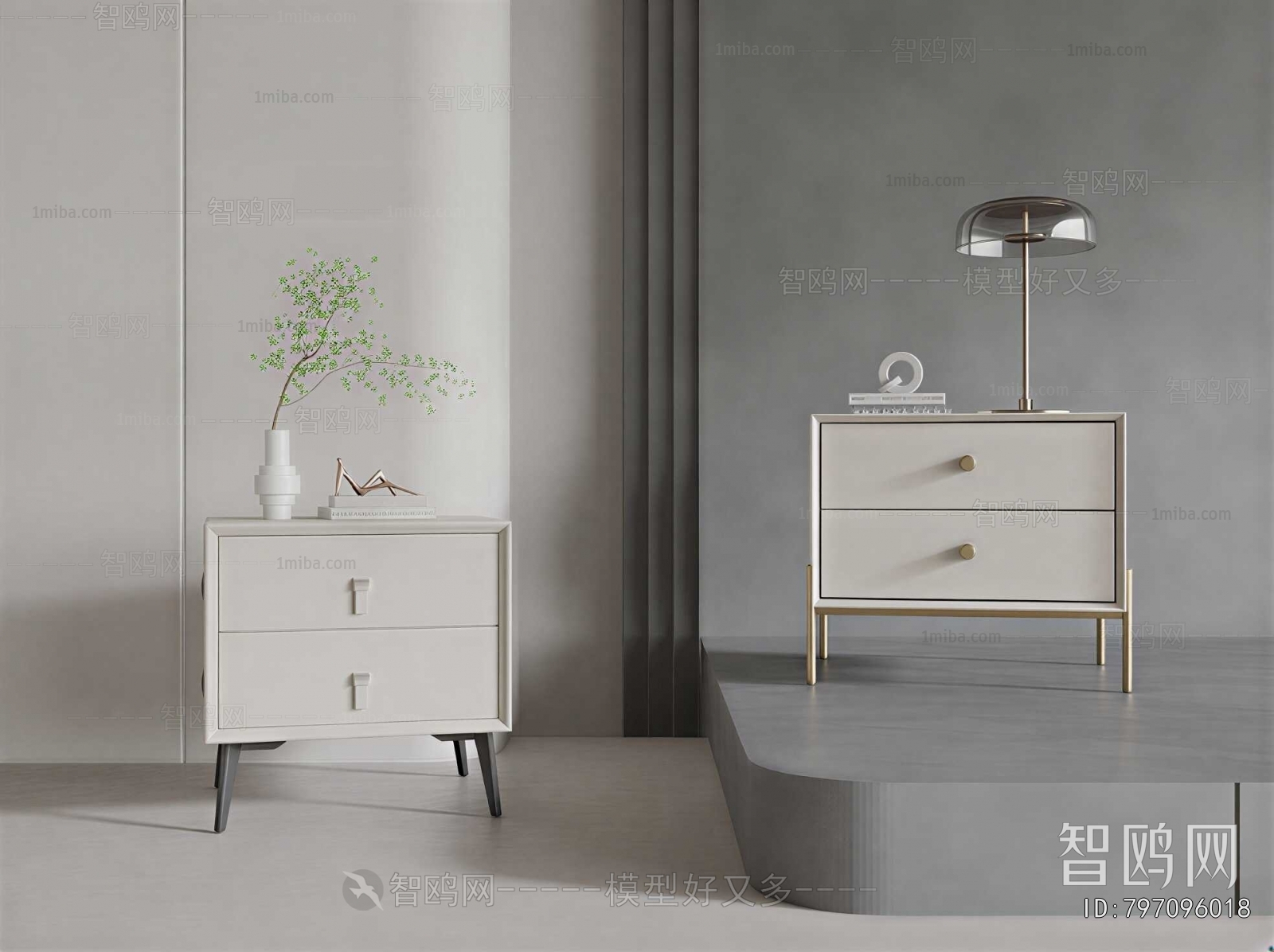 Modern Bedside Cupboard