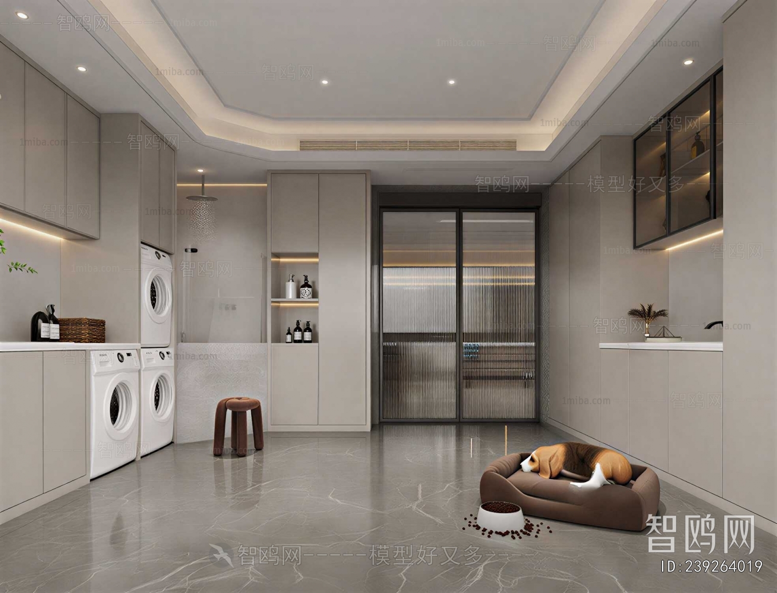 Modern Balcony Laundry Room