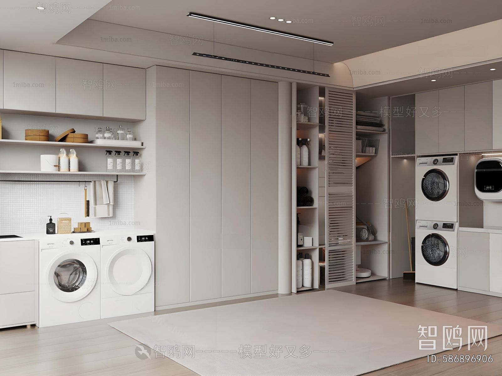 Modern Balcony Laundry Room