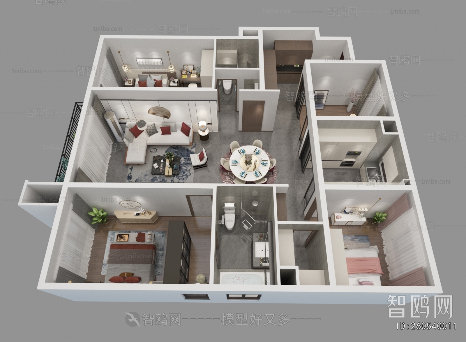 Modern A Bird's-eye View Of Home Decoration