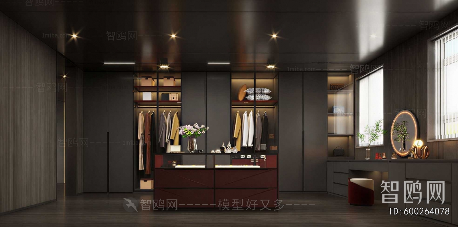 Modern Clothes Storage Area