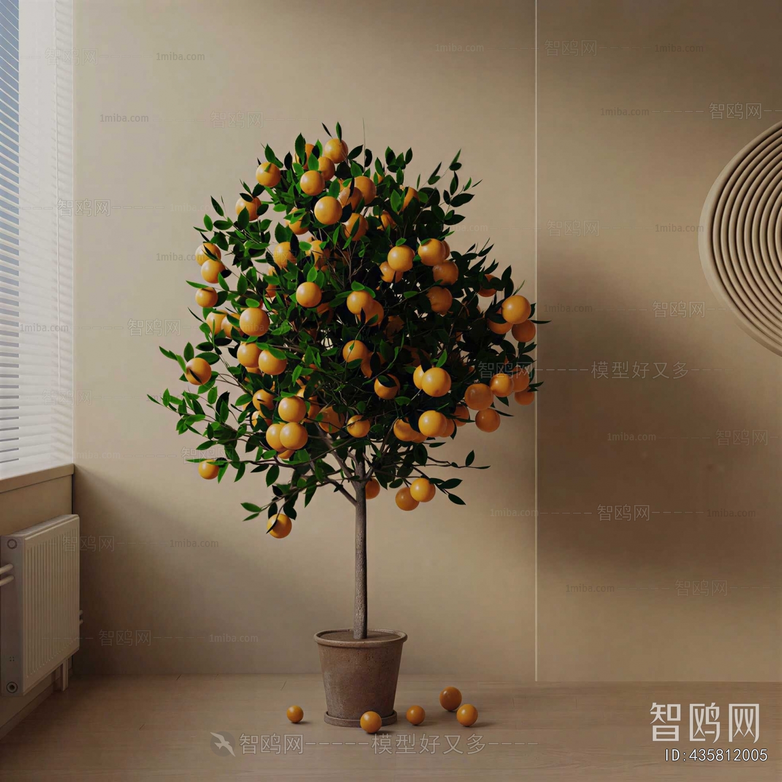 Modern Ground Green Plant Potted Plants