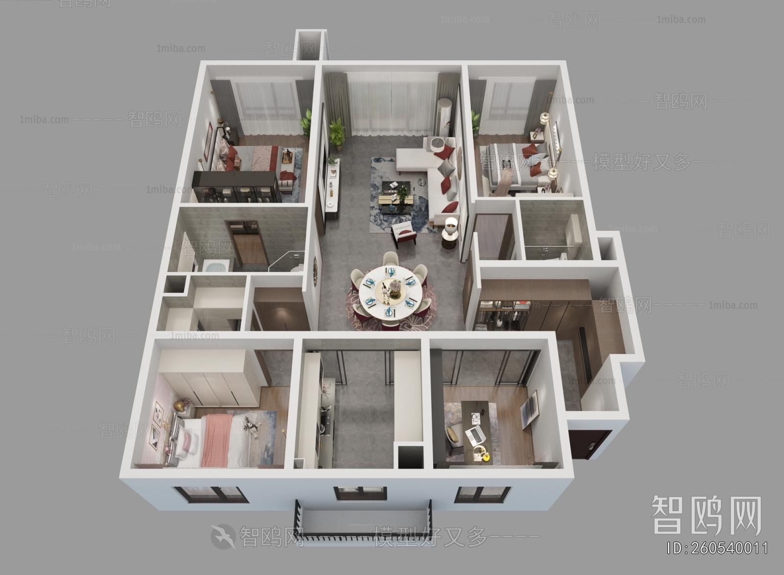 Modern A Bird's-eye View Of Home Decoration