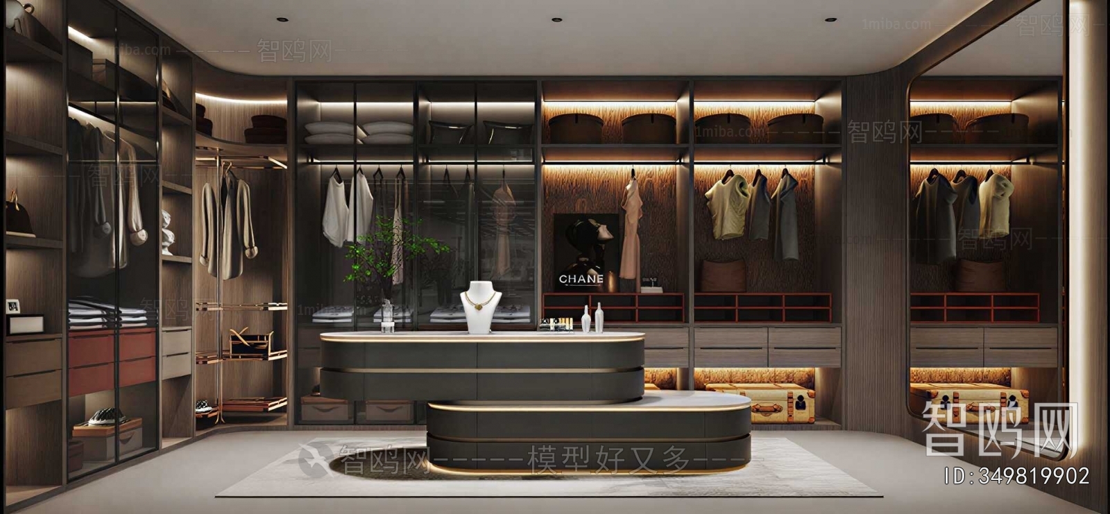 Modern Clothes Storage Area