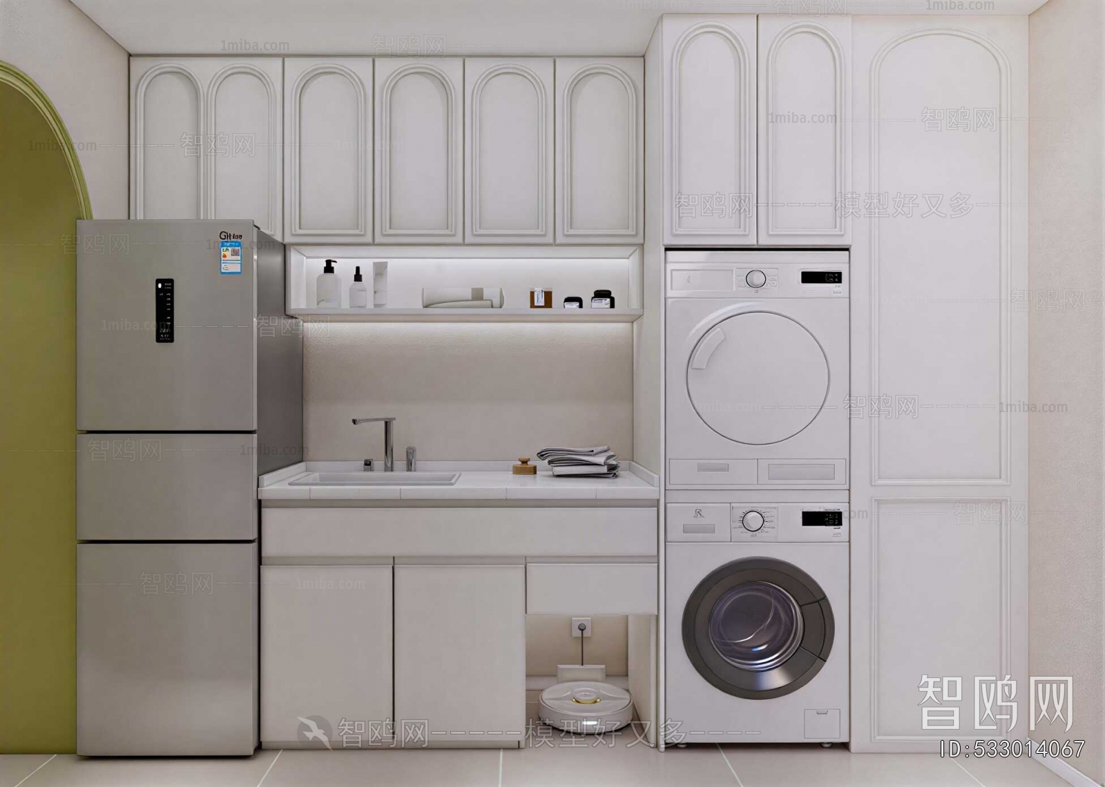 Modern Laundry Cabinet