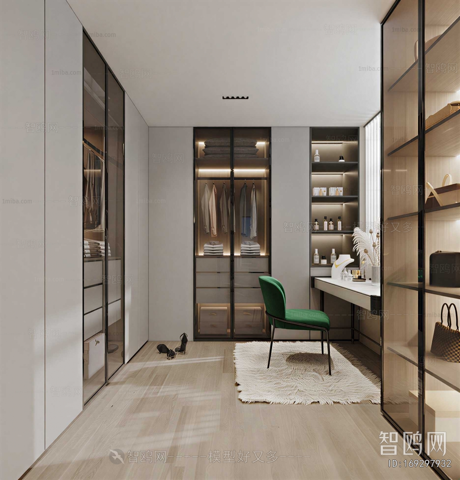 Modern Clothes Storage Area