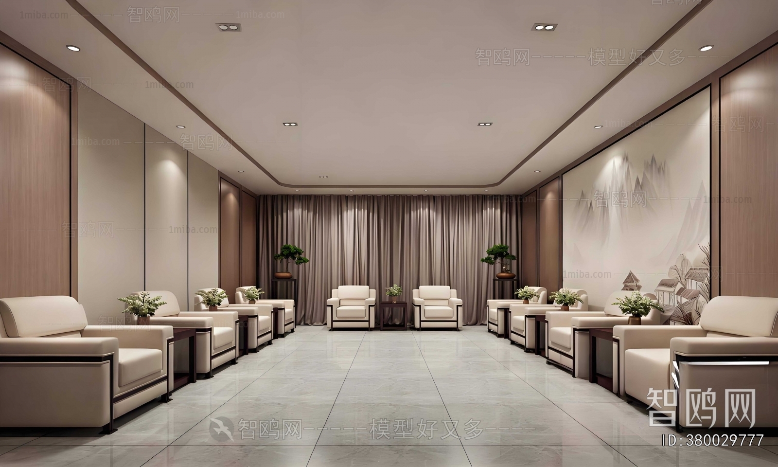 New Chinese Style Reception Room