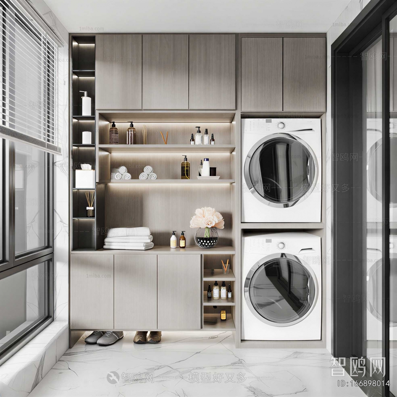 Modern Laundry Cabinet