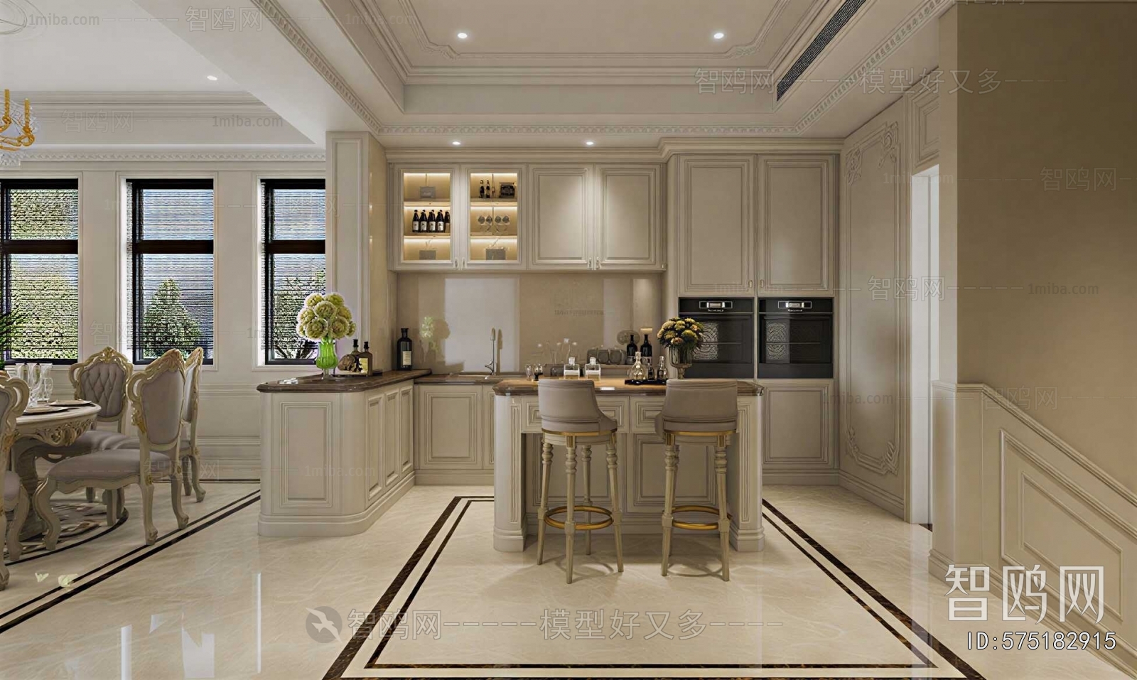 European Style Open Kitchen