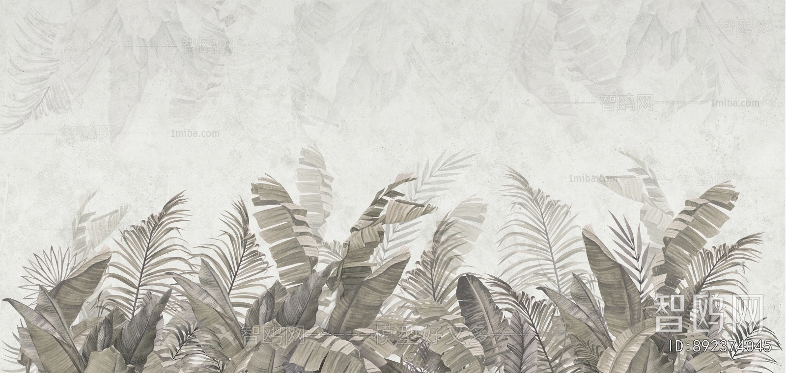 Animal And Plant Pattern Wallpaper