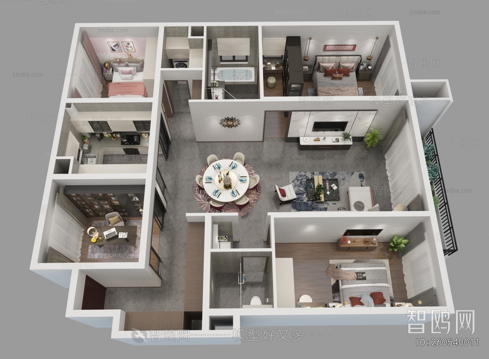 Modern A Bird's-eye View Of Home Decoration