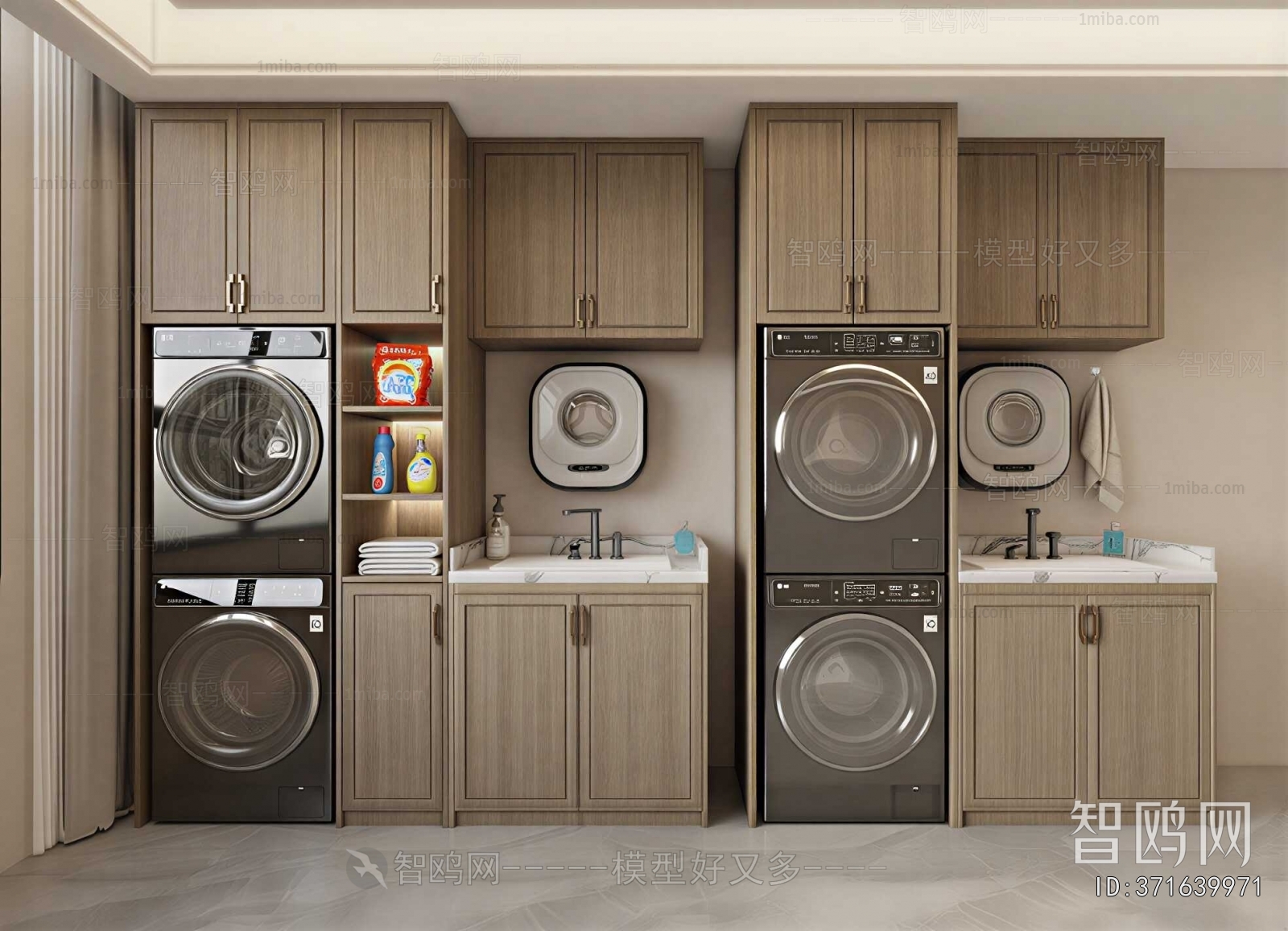 Modern Laundry Cabinet